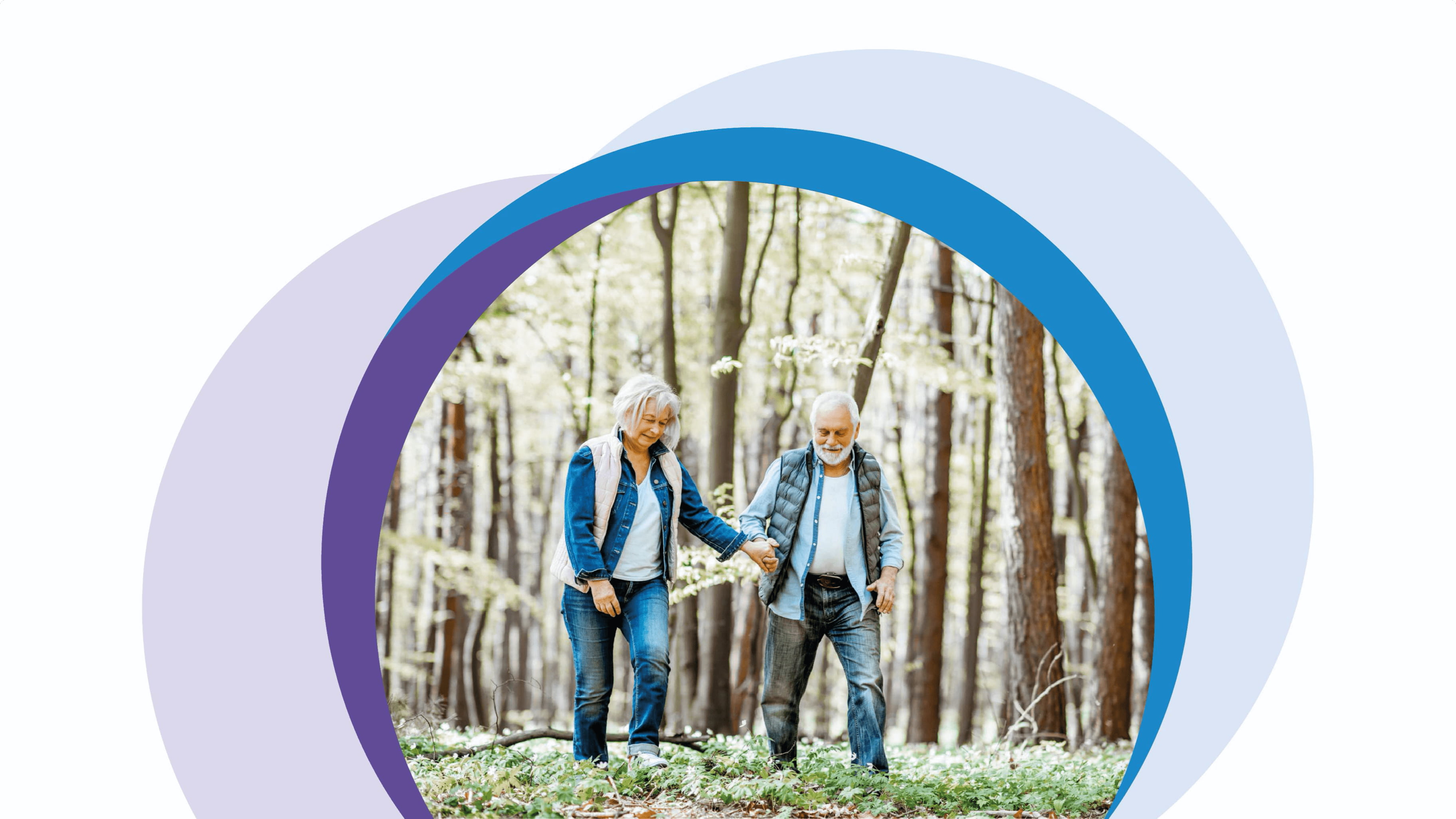 Старији пар, шета, вежба, управљање дијабетесом типа 2, Act4Diabetes